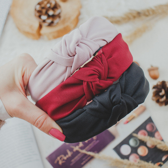 Opaska do włosów WĘZEŁ supeł turban PIN UP