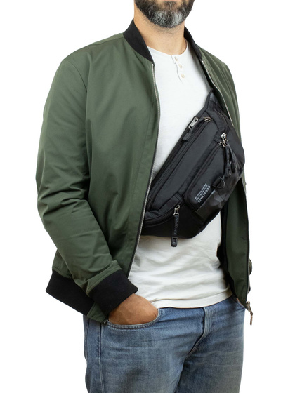 Torebka saszetka BIODRÓWKA NERKA męska POJEMNA SOLID PREMIUM BARDZO DUŻA