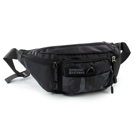 Torebka saszetka BIODRÓWKA NERKA męska POJEMNA SOLID PREMIUM BARDZO DUŻA