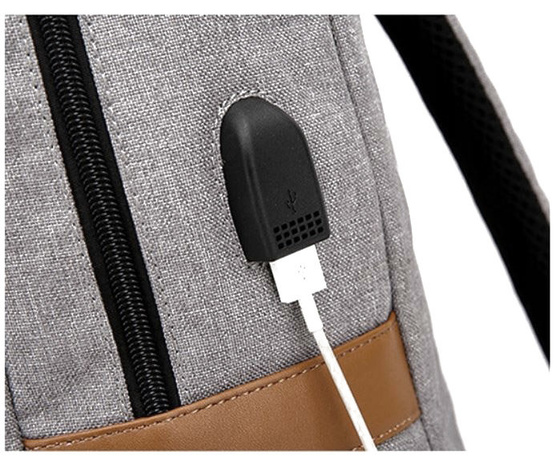 PLECAK na laptopa POJEMNY sportowy SZKOLNY miejski duży KABEL USB