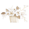Ozdoba ślubna do włosów GRZEBYK ŚLUB kryształki kwiaty