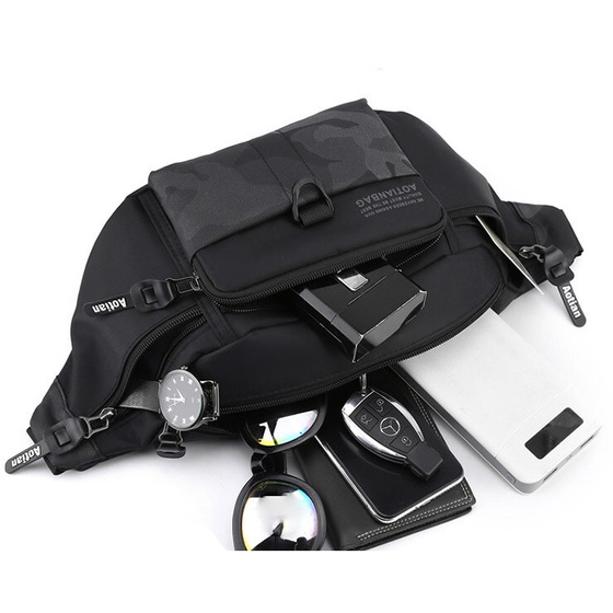 Torebka saszetka BIODRÓWKA NERKA męska POJEMNA SOLID PREMIUM BARDZO DUŻA